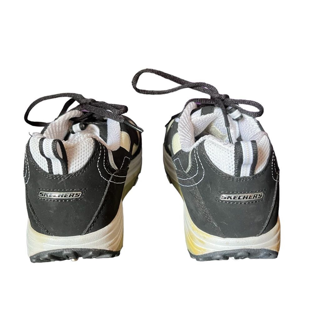 Skechers Women’s Black Nubuck Shape Ups Strength Fitness Walking Shoes SZ 8.5 - Picture 3 of 6